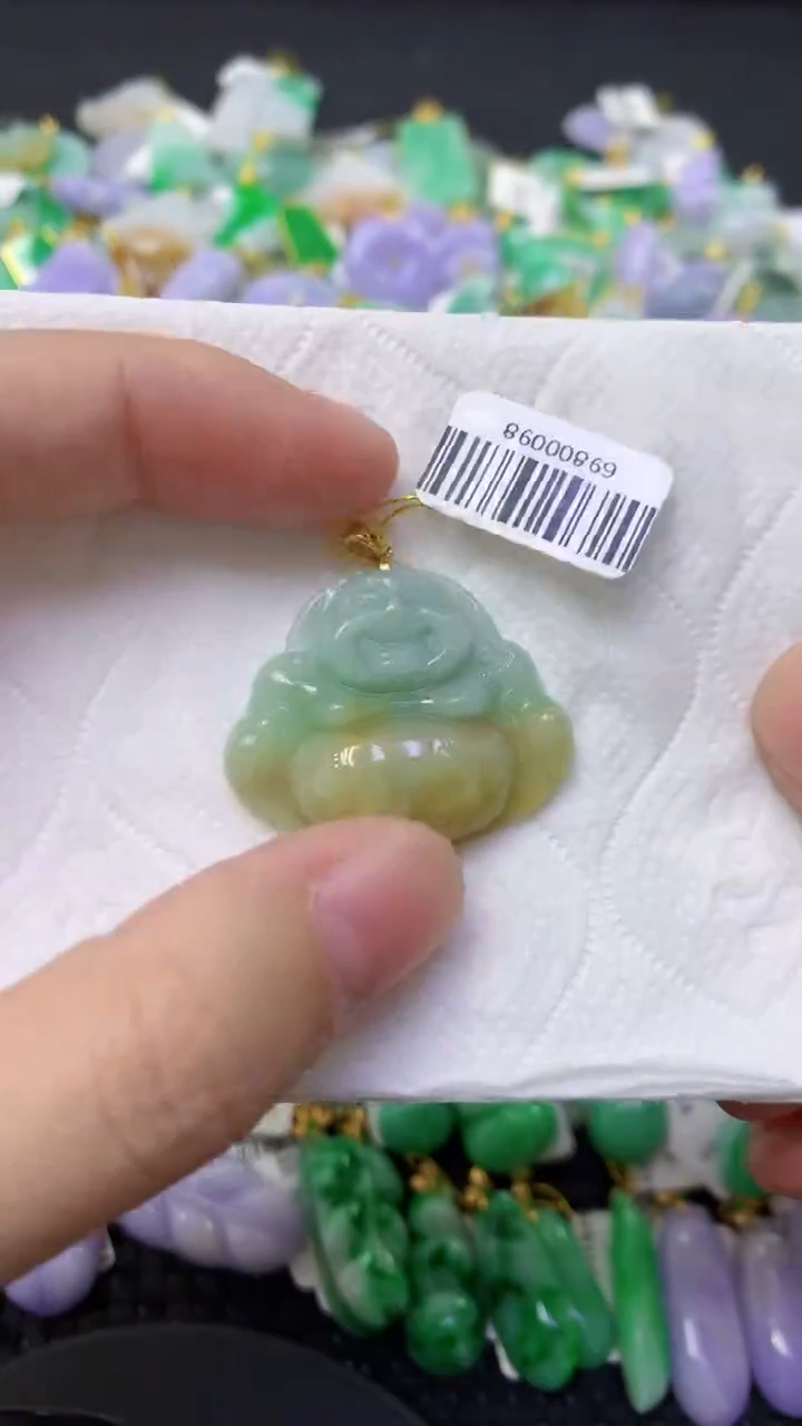 颈饰未镶嵌翡翠天然缅甸翡翠A货