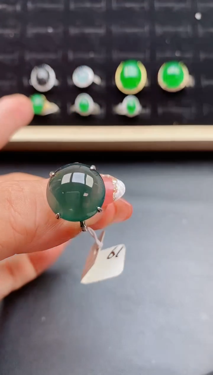 【闪购商品】翡翠戒指银S925镶嵌508508