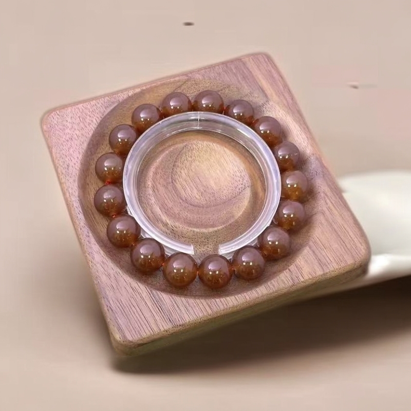 【佳玺精选】146 天然玉石 焦糖12mm