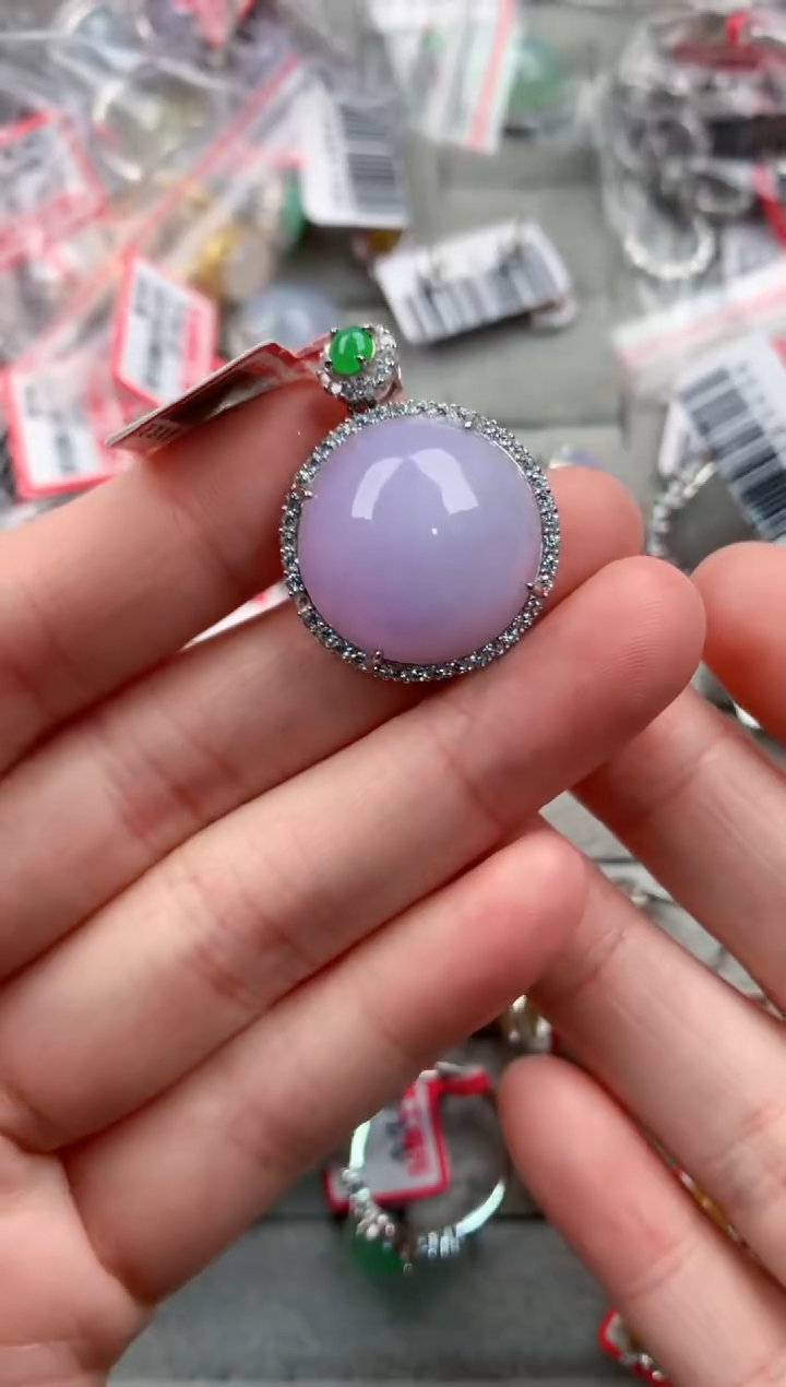 银S925镶嵌戒指翡翠111----6