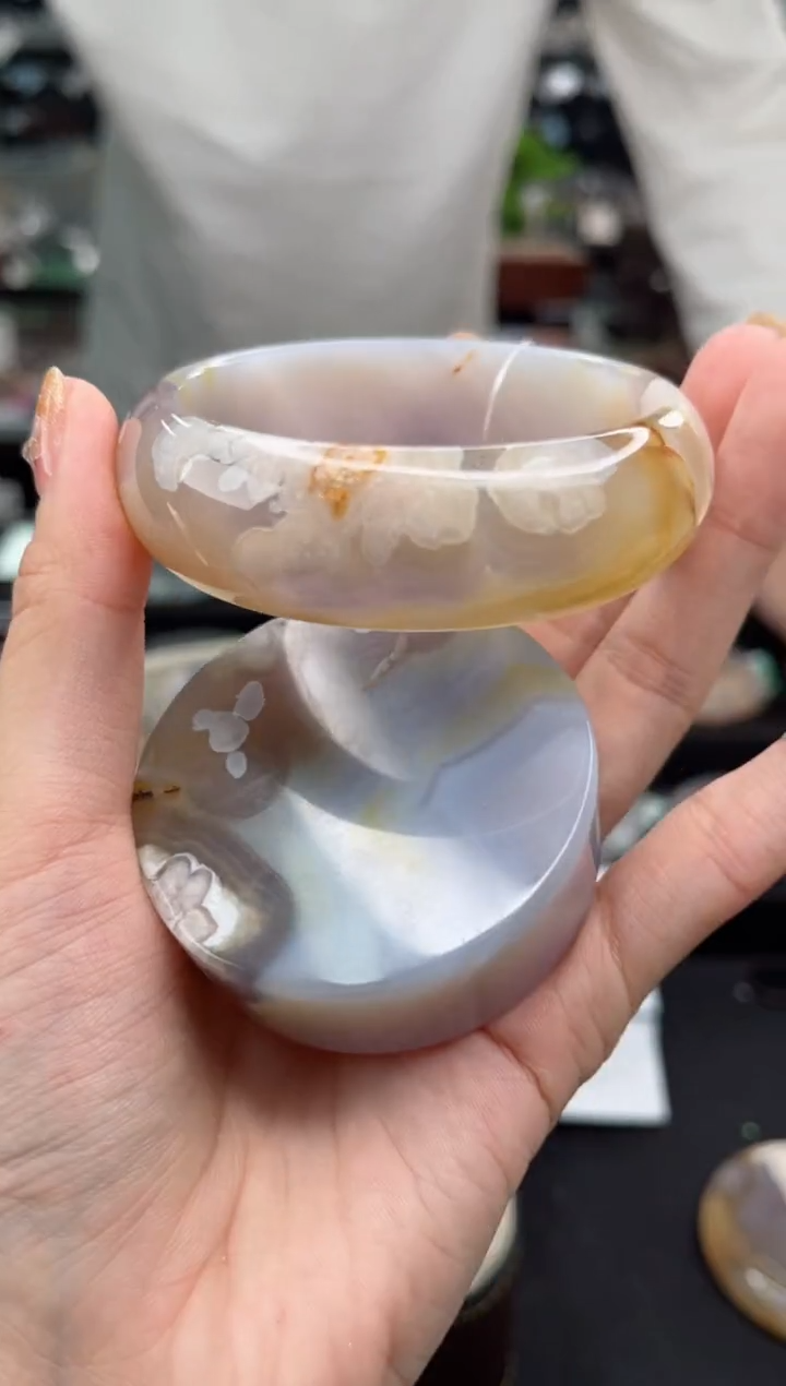 【闪购商品】石英质玉手镯未镶嵌60圈口（赠品镯心）3931309