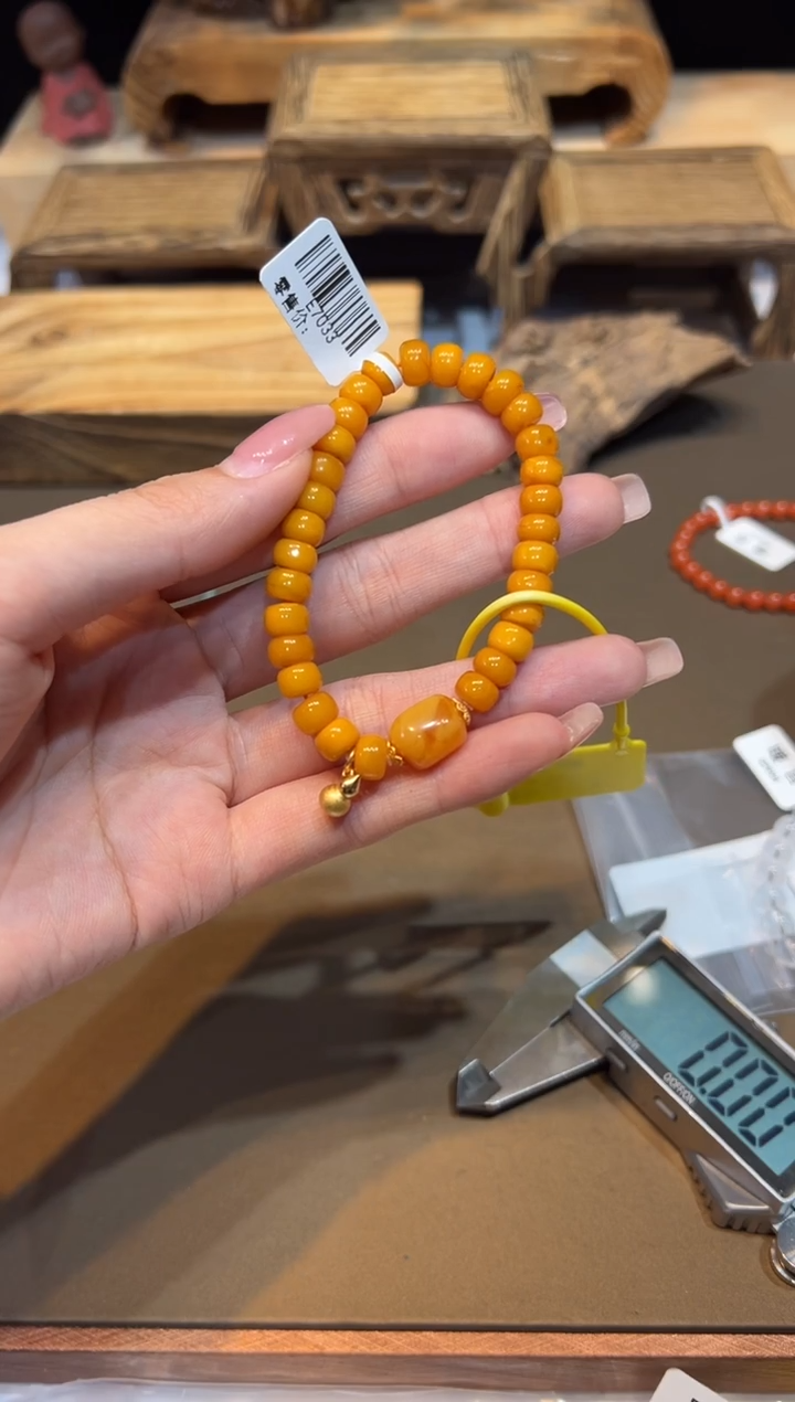 手链琥珀未镶嵌手饰@@E7033