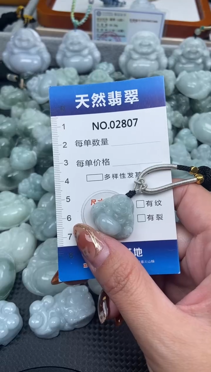 颈饰未镶嵌翡翠纯天然A货翡翠2807