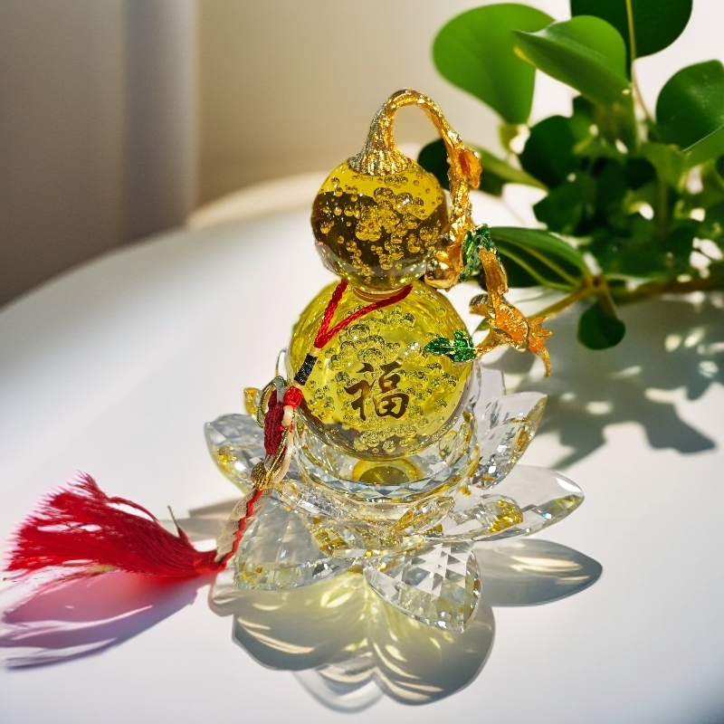 XXDZX011高颜值黄葫芦摆件时尚家用客厅玄关摆件大号