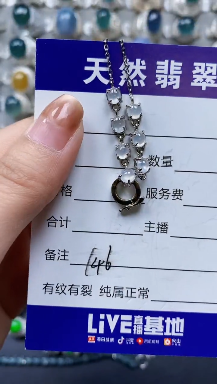 【闪购商品】翡翠颈饰银S925镶嵌0146