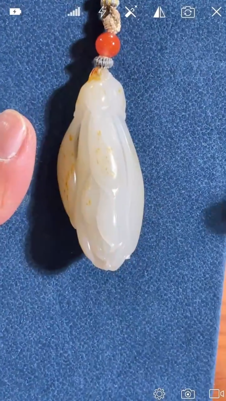 定制和田玉pp   玉兰花