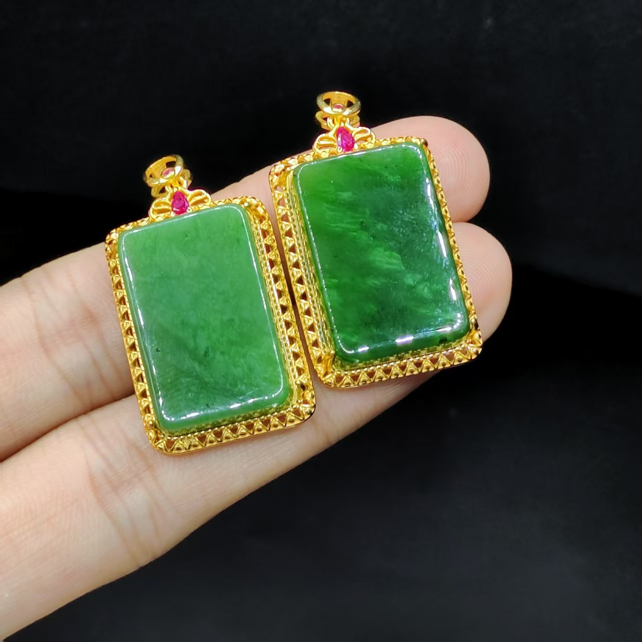 s925银和田玉无事牌吊坠赠链X7【多样性发其一】约23-15-5mm