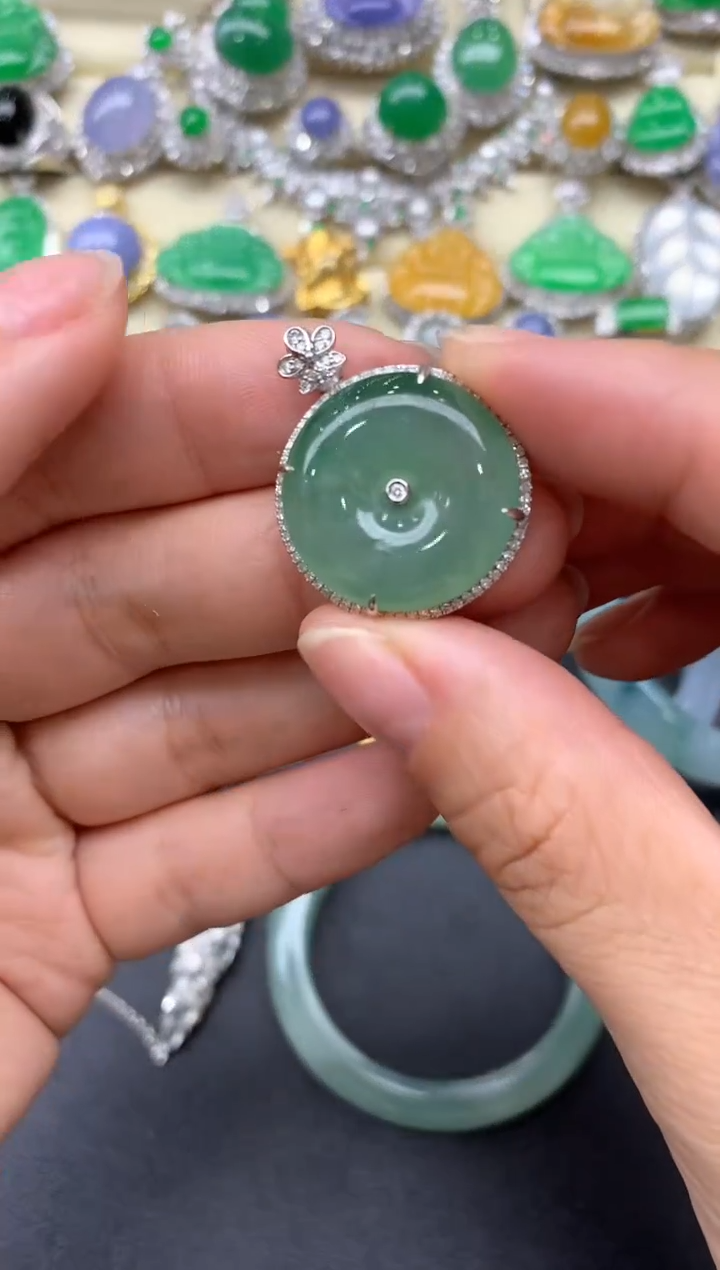 【闪购商品】翡翠颈饰18K金镶嵌263-中国好珍宝