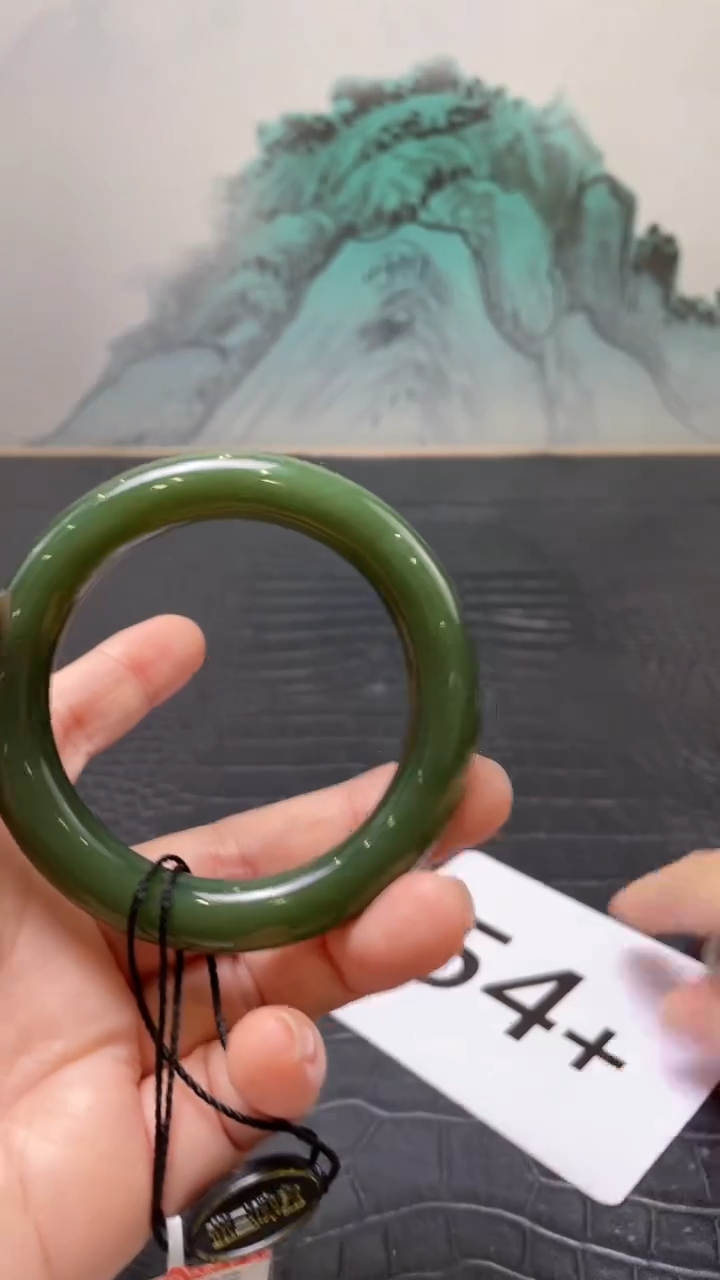 未镶嵌手镯和田玉（碧玉）天***354+