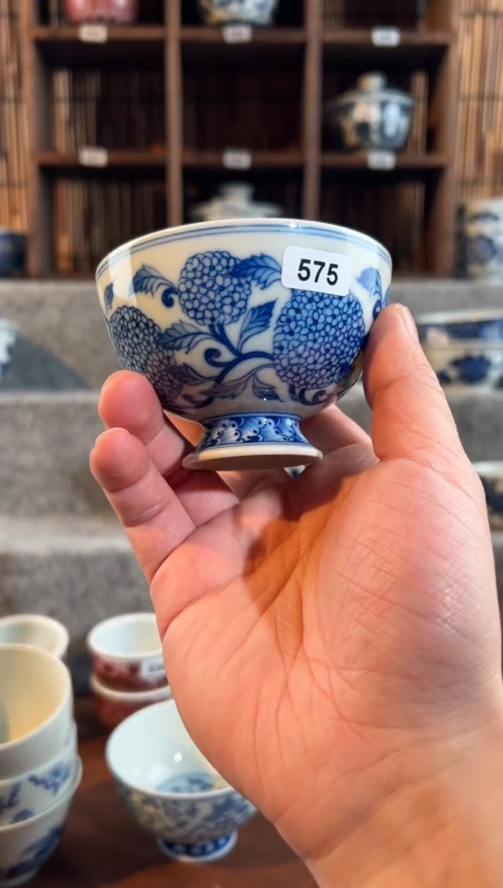 【闪购商品】575天禄言瓷手绘茶器天花板