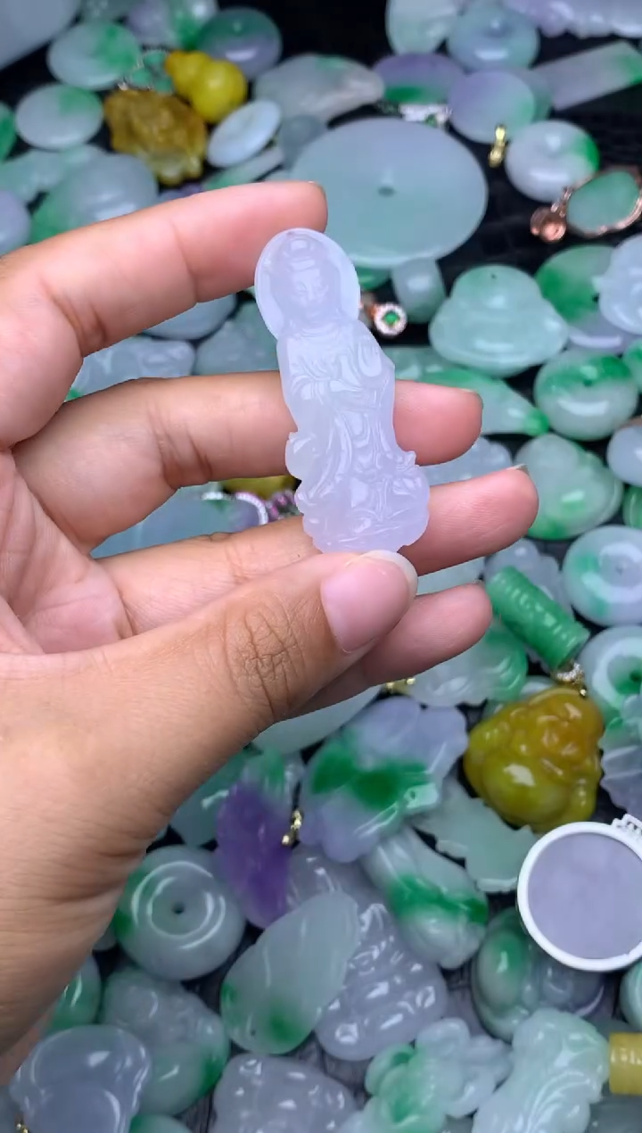 翡翠未镶嵌颈饰天然缅甸翡翠吊坠