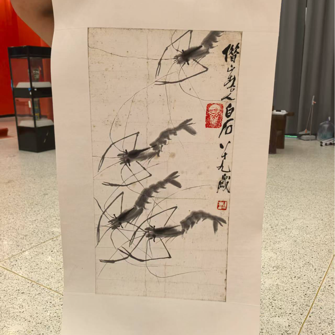 橱窗展示/二兄弟文化/复刻白石版画