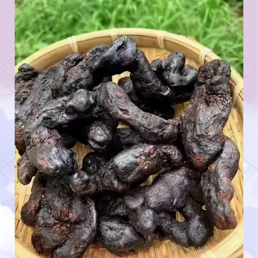 农户自挖自制九蒸九晒老乡农产品
