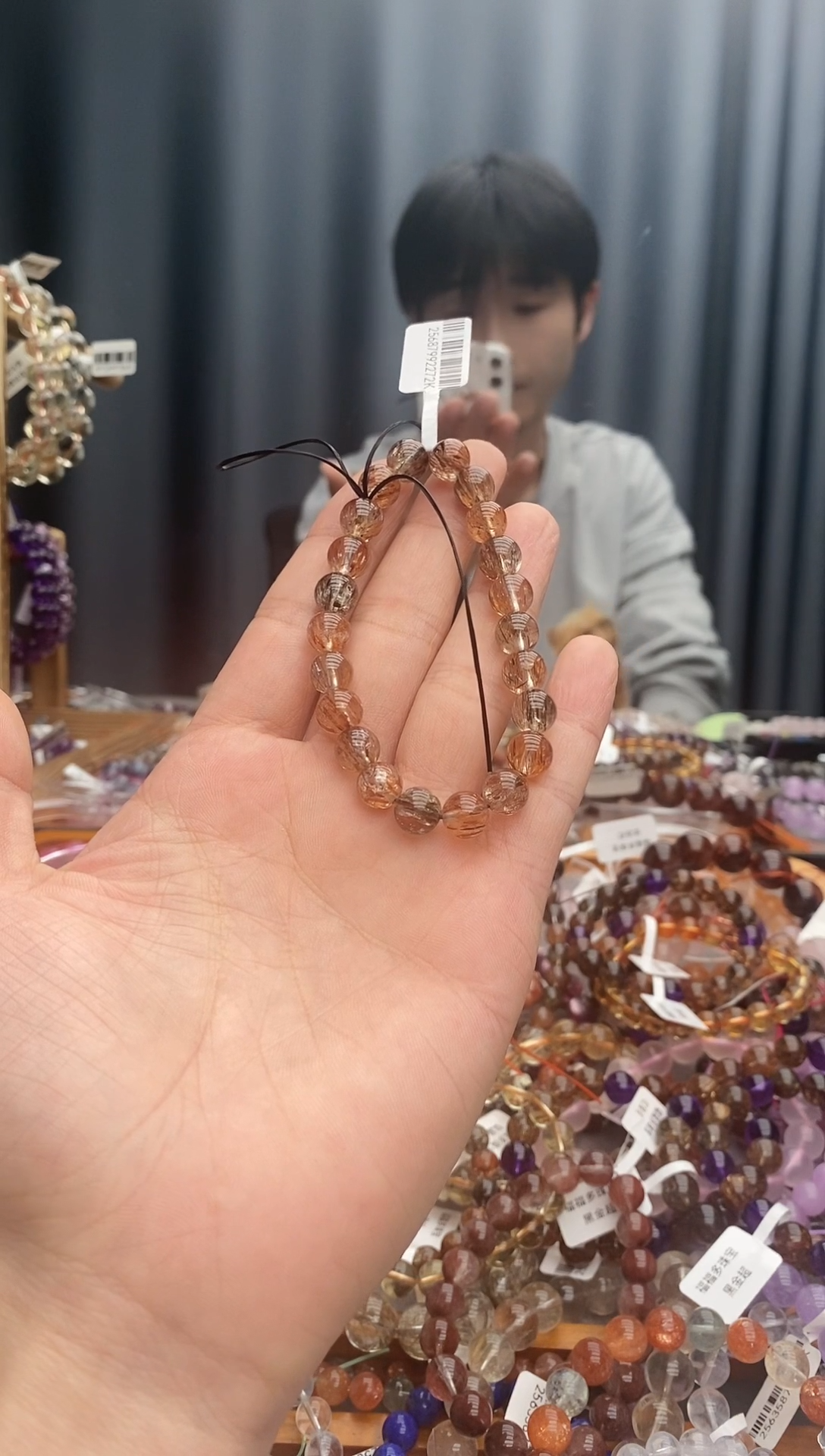 【闪购商品】水晶手链未镶嵌黑金