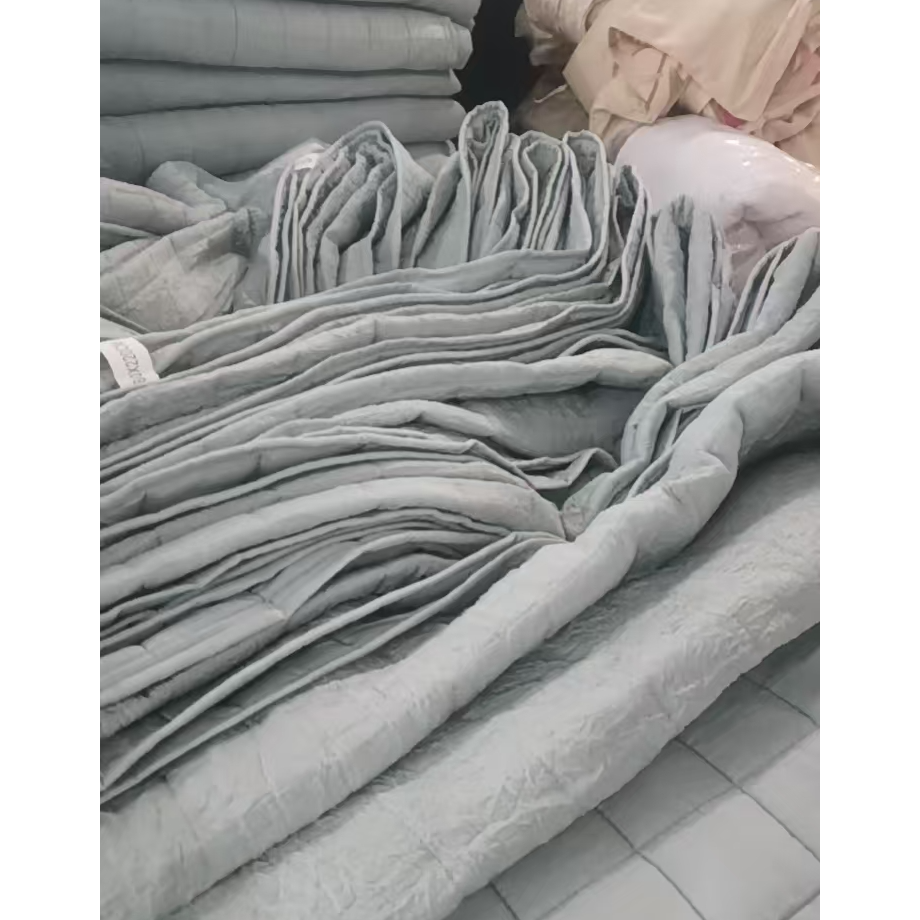 绿色泡泡纱床垫 超软218*228