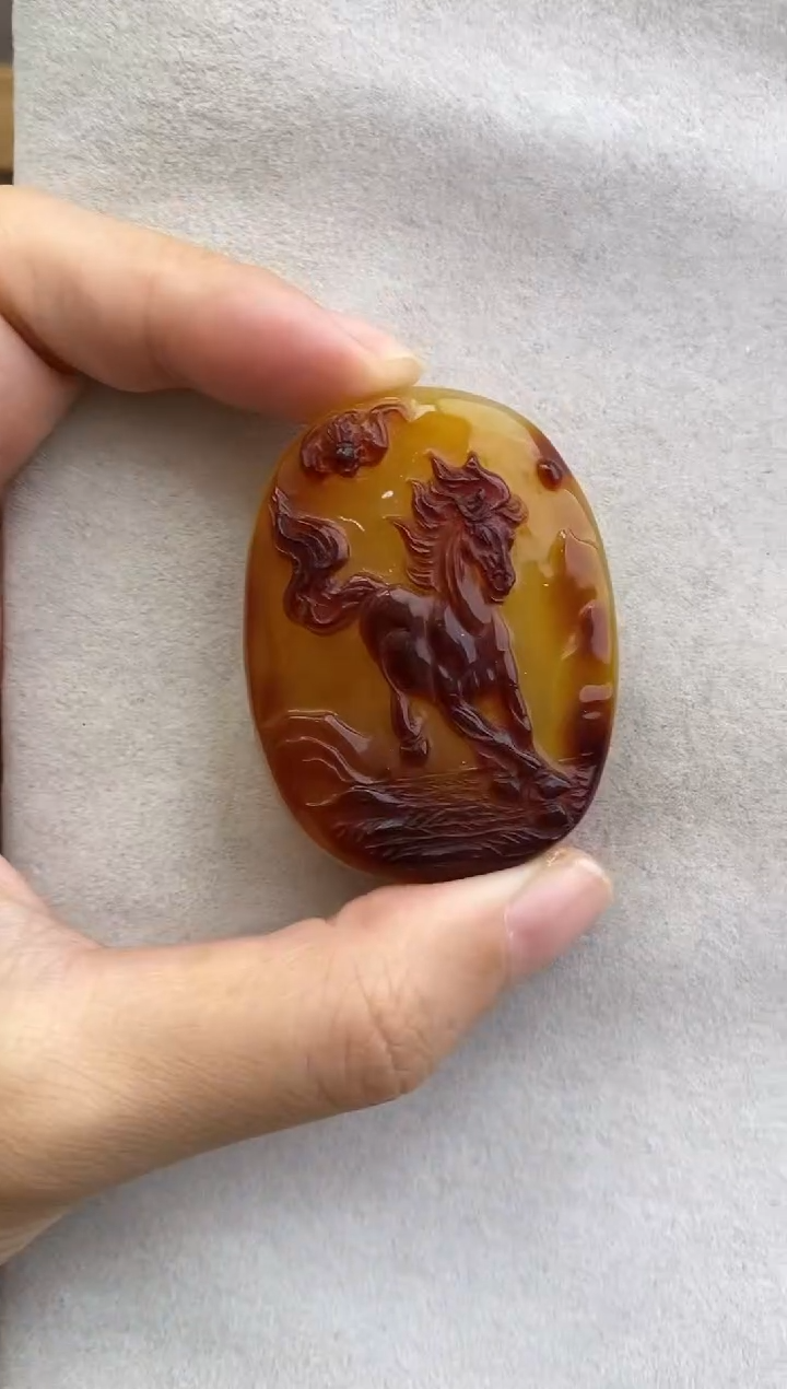 定制琥珀未镶嵌10802112-吊坠