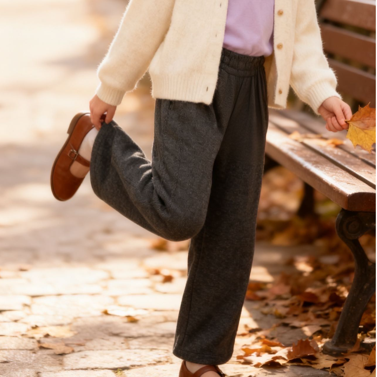 26077高端专享秋冬款休闲裤灰色