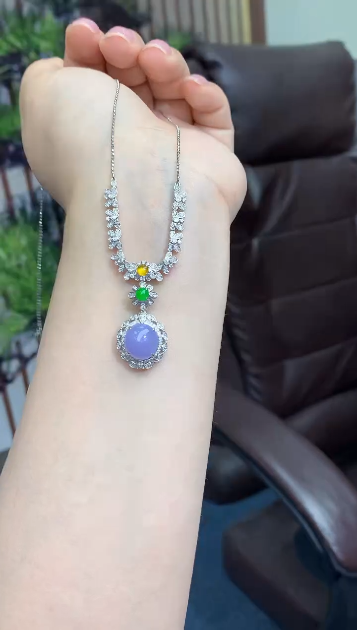 【闪购商品】翡翠颈饰18K金镶嵌764-中国好珍宝