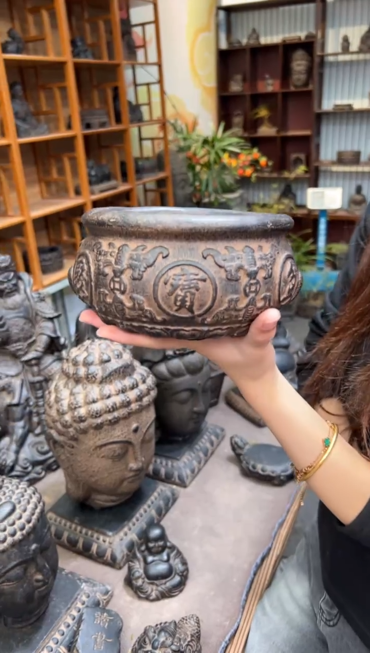 陶土【火山泥】聚宝盆