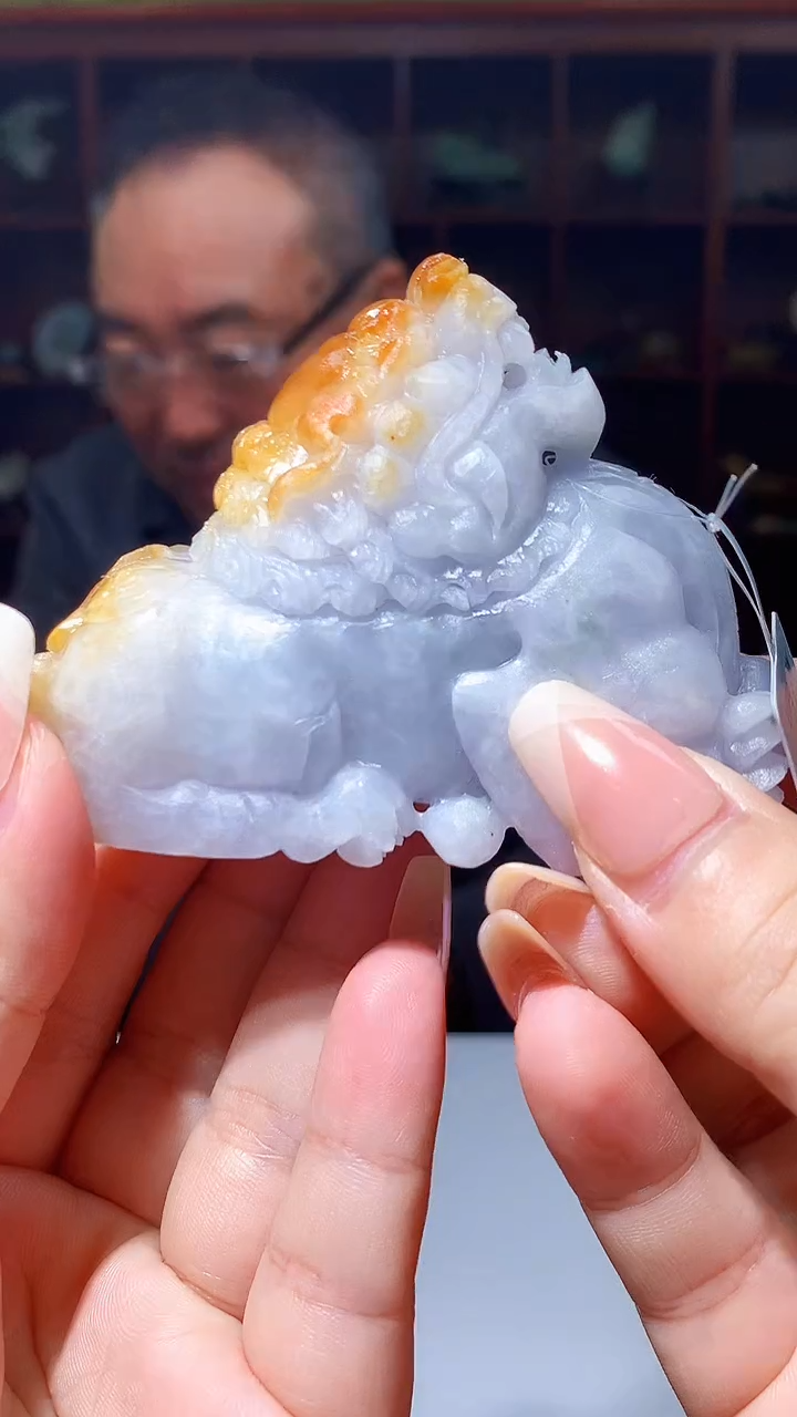 【闪购商品】定制翡翠未镶嵌1049xx-毛货挂件34