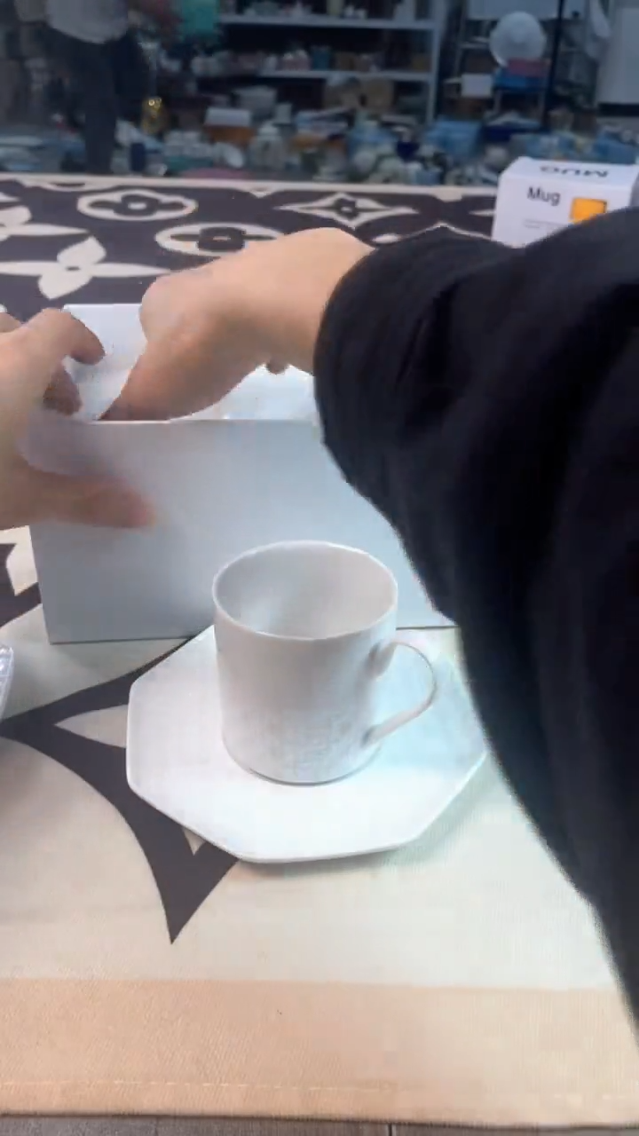 瓷片礼品咖啡杯放漏 全场包邮