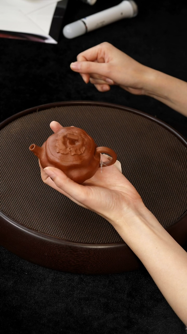 茶壶紫砂HQ10718降坡脆柿120c