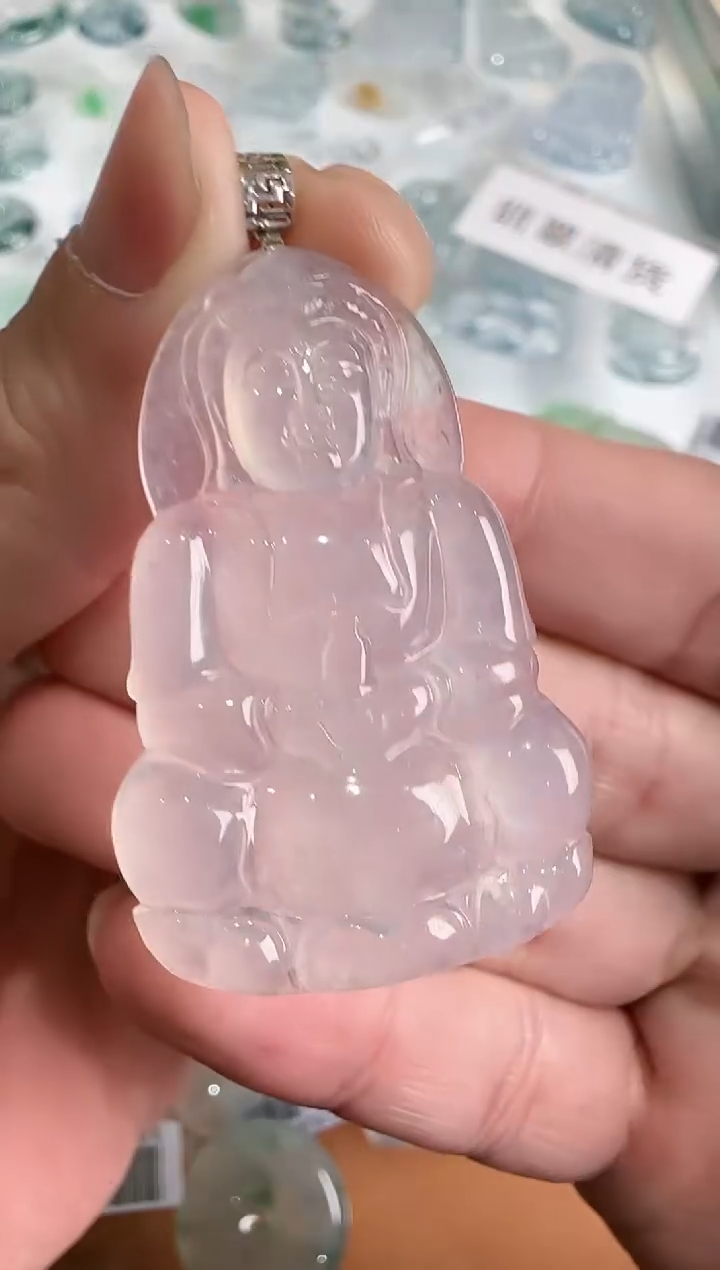 【闪购商品】翡翠吊坠(不含链)18K金镶嵌··