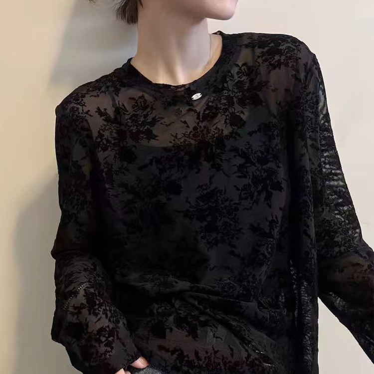 欧货时尚新品早秋复古设计洋气百搭女人衫