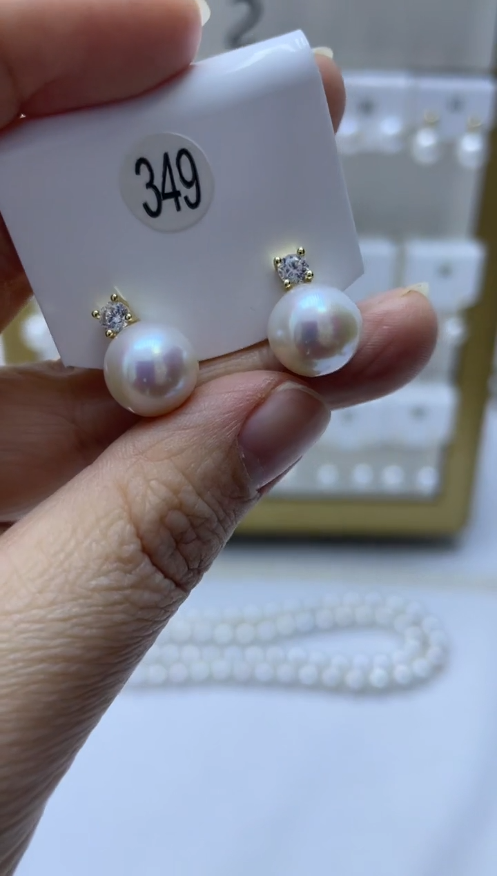 未镶嵌耳饰淡水珍珠349