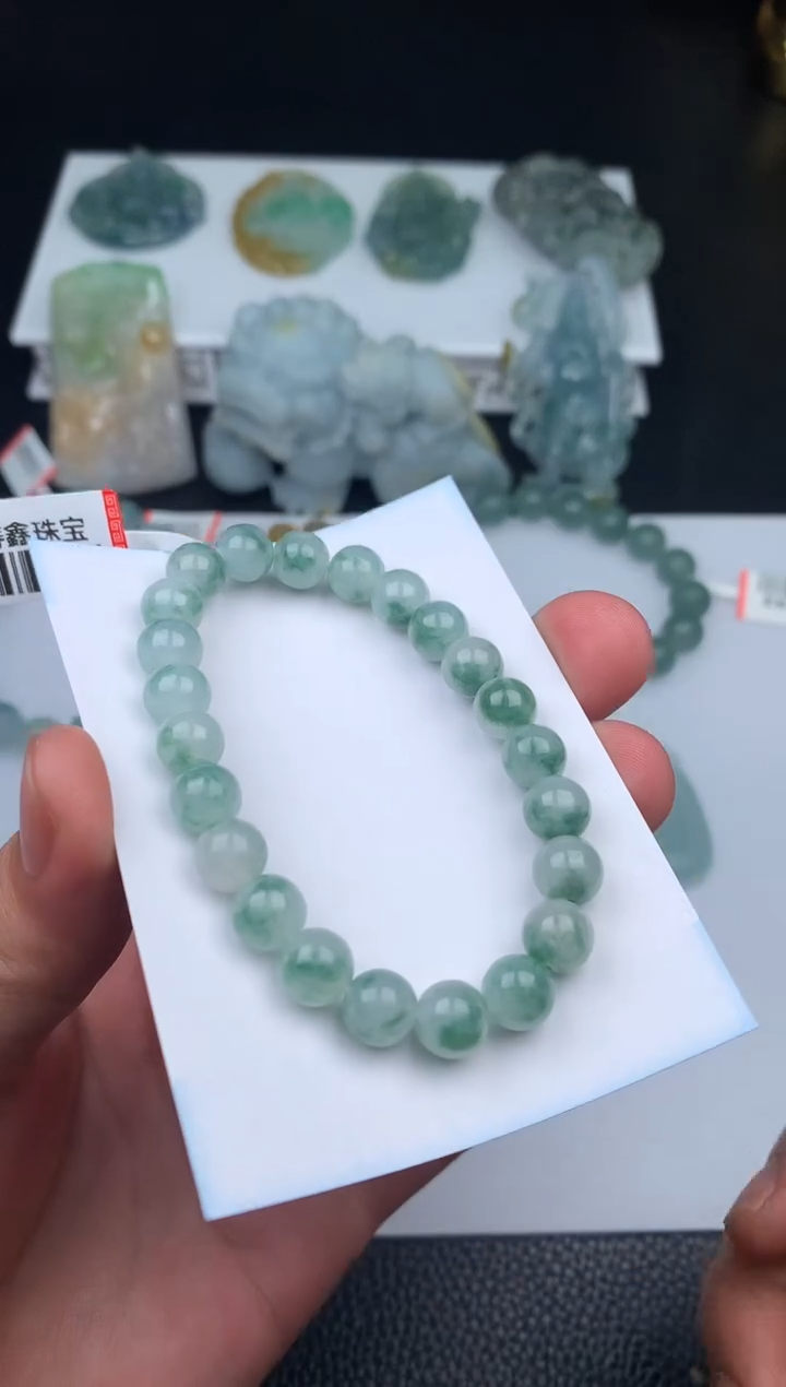 未镶嵌手链翡翠手串