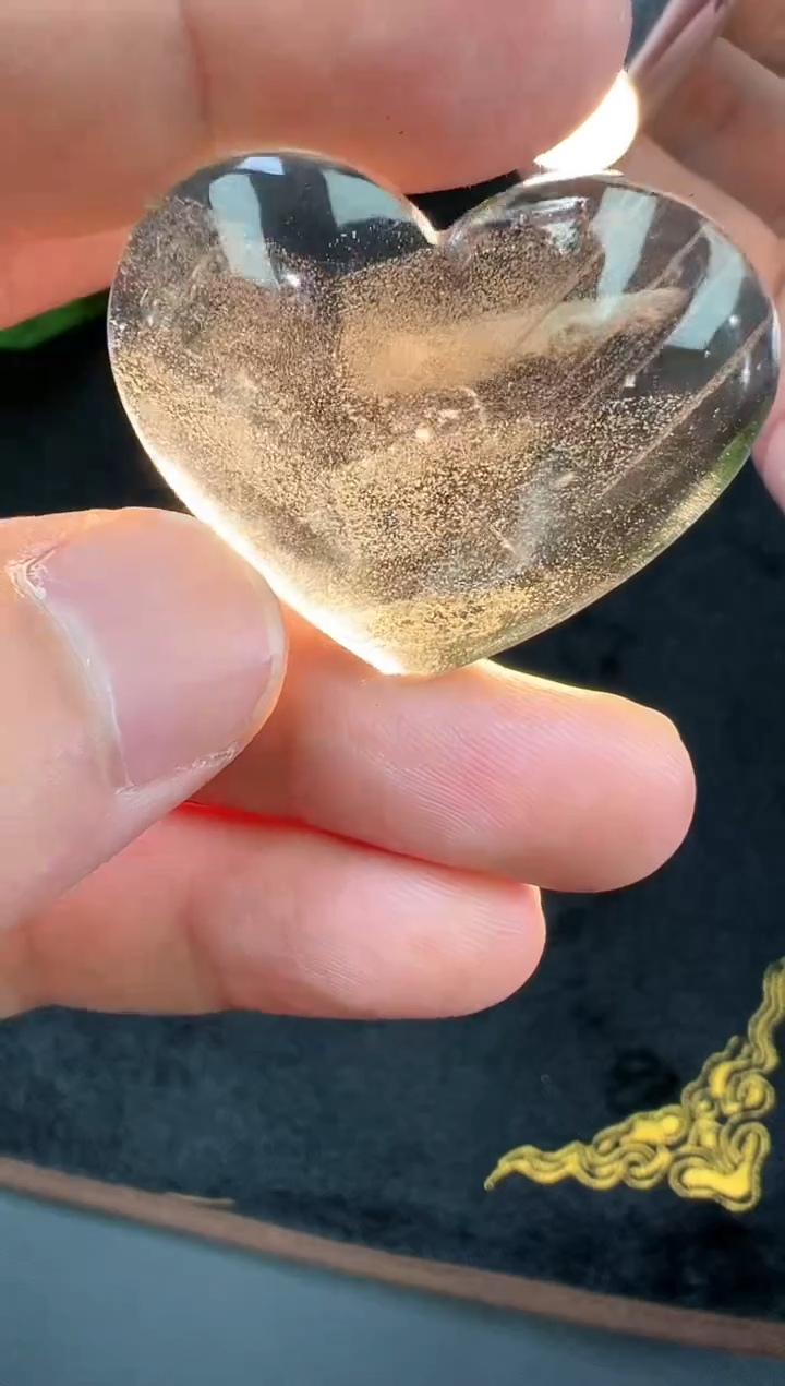 【闪购商品】水晶颈饰未镶嵌绿幽灵爱心吊坠