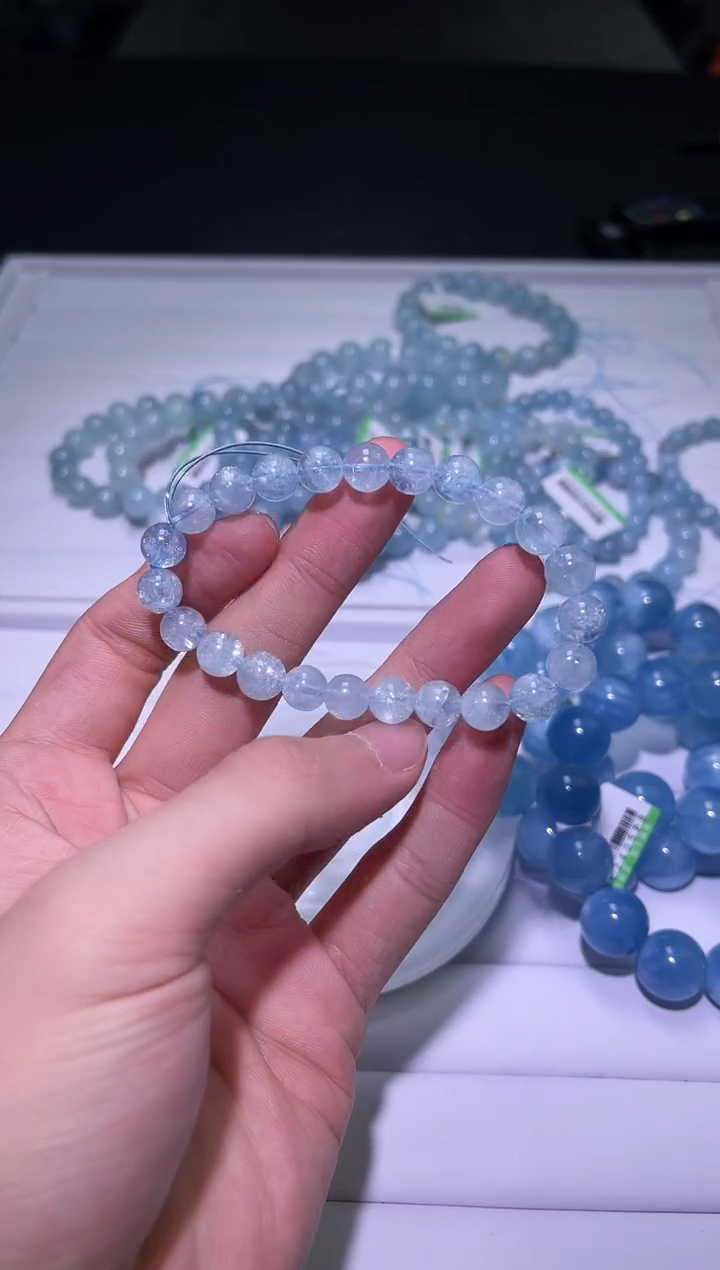 1海蓝宝石（处理）X106-海蓝宝单圈-多样性发其一