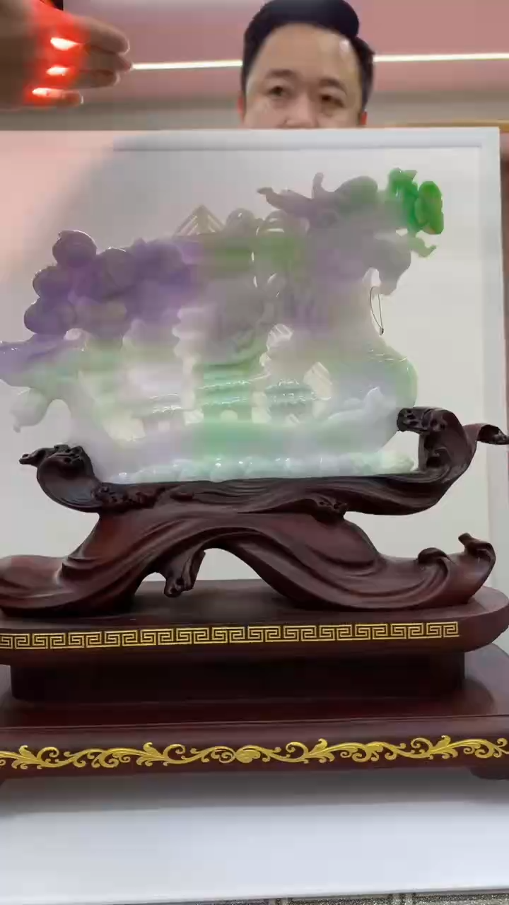 定制翡翠未镶嵌1034jj-毛货摆件（赠底座）73