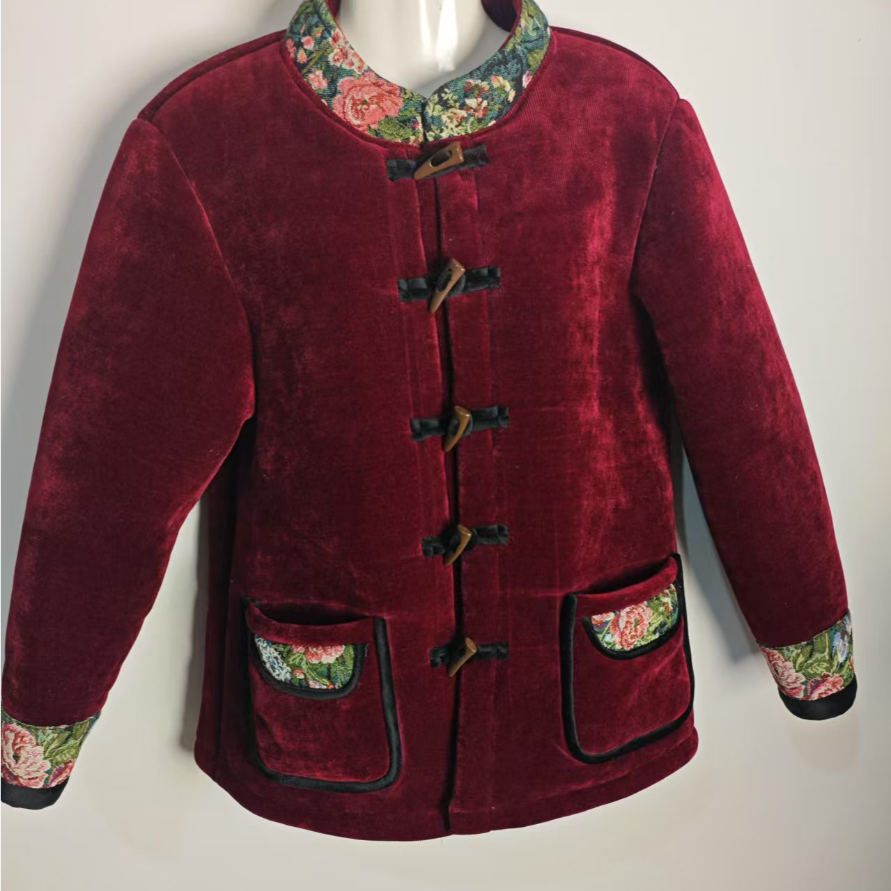 中老年加绒加厚外穿家居服