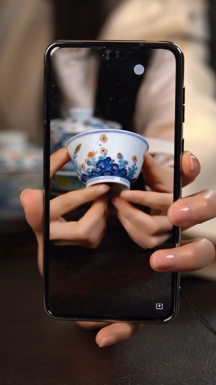 【闪购商品】杯云霞珍藏五彩秋鸣马蹄杯