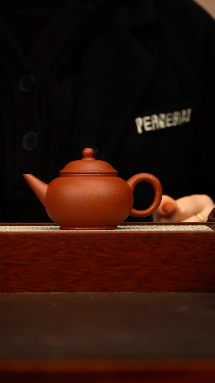 茶壶紫砂水平 150cc 原矿大红泥