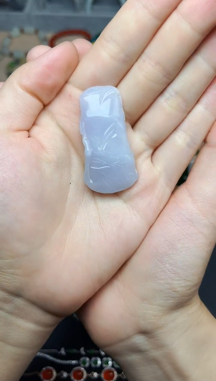 翡翠未镶嵌颈饰竹节06