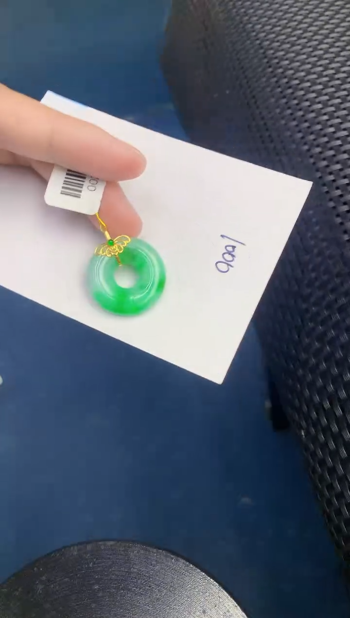 【闪购商品】翡翠颈饰18K金镶嵌000000000