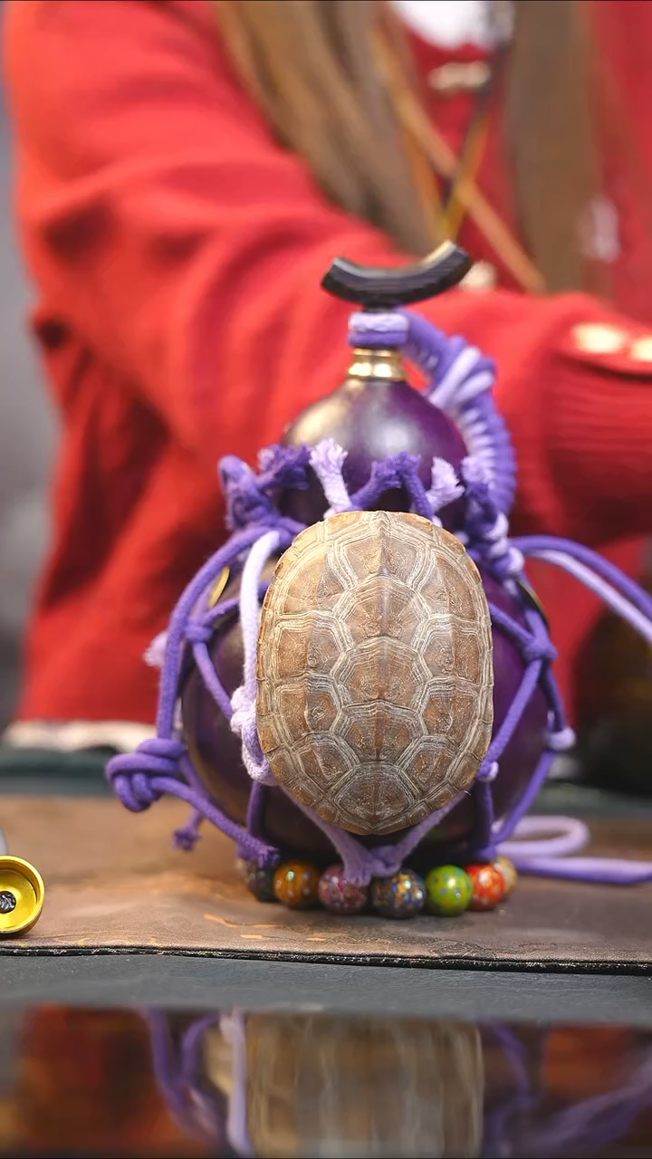 【闪购商品】WQ157大漆酒葫芦不包手串及旋转底座