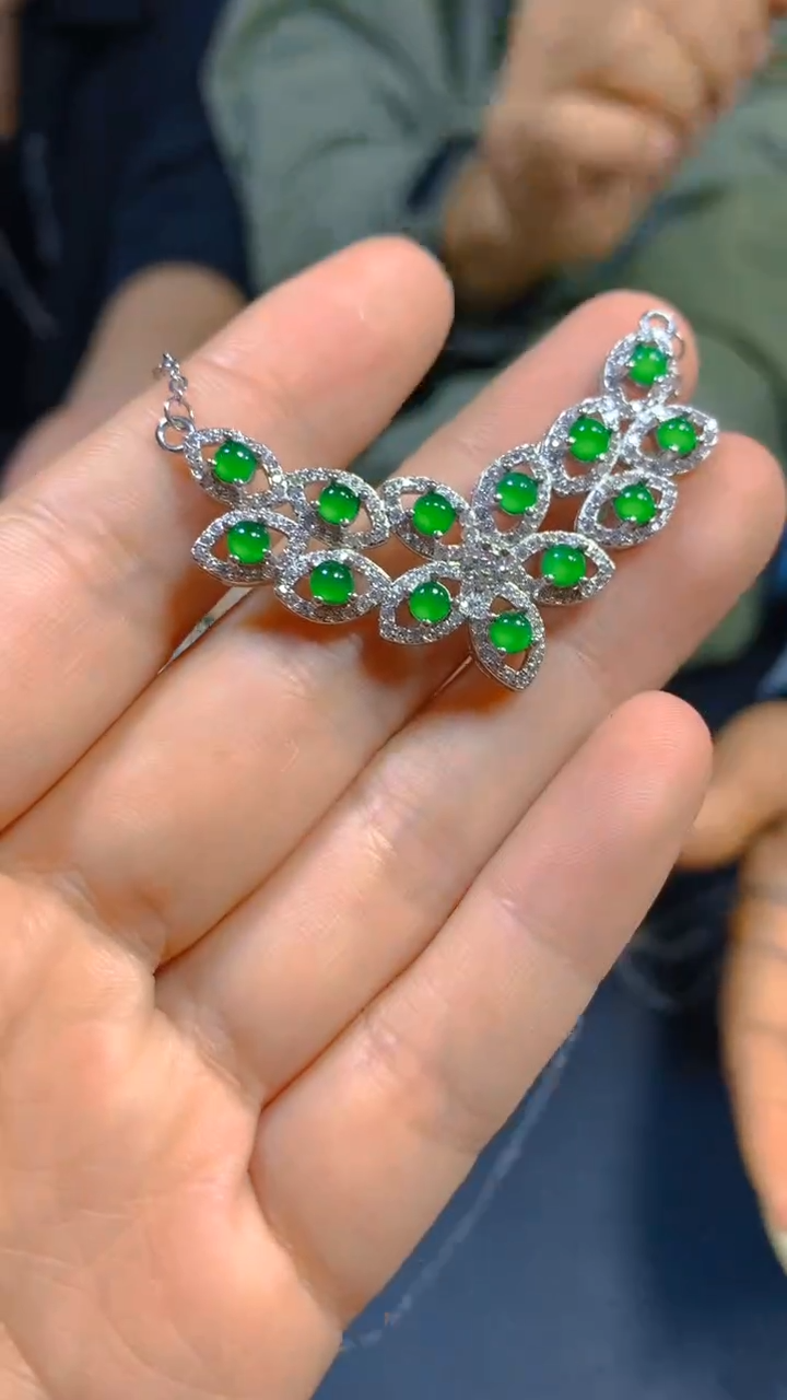 【闪购商品】翡翠套链未镶嵌0900737240多样性发一