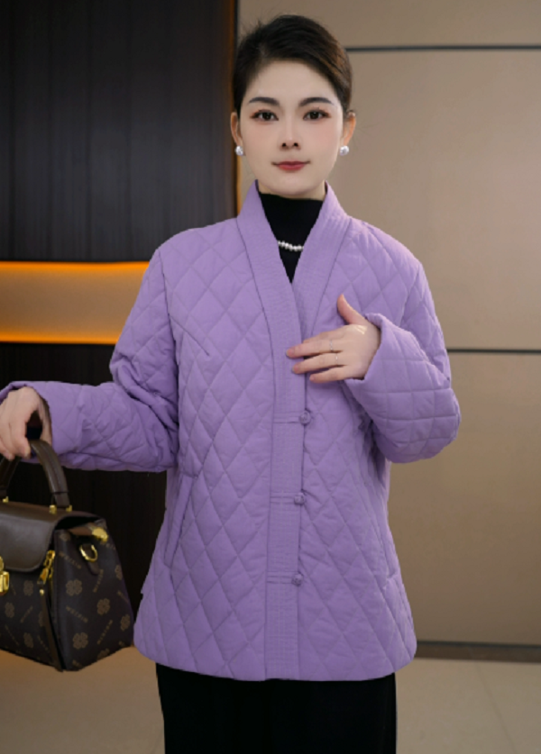 新款高端时尚气质新中式加棉外套