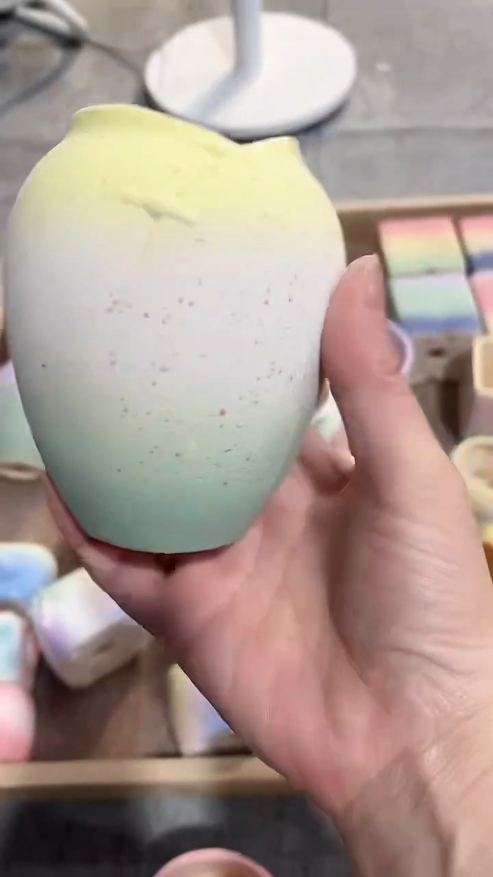 麦饭石粗陶多肉花盆5*10