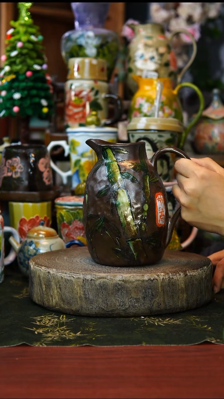 花瓶/杯子/碗114景德镇手工高温釉下彩