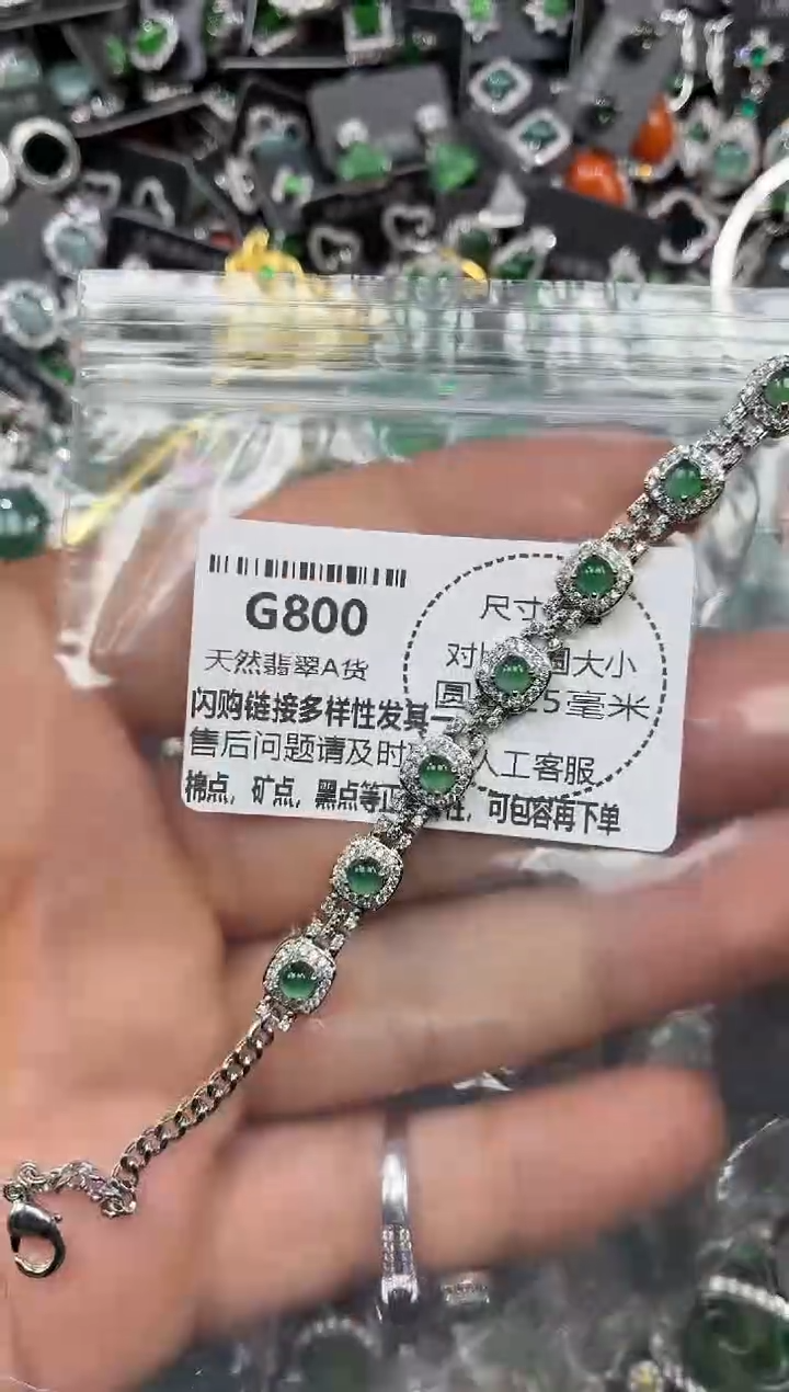 颈饰未镶嵌翡翠G800手链
