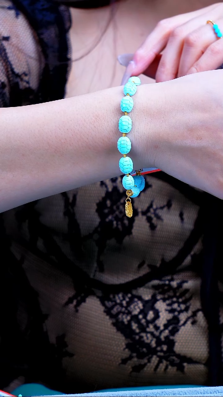 【闪购商品】绿松石手链银S925镶嵌发货一件