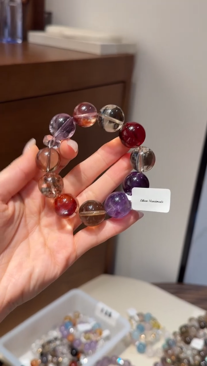 未镶嵌手串水晶）拍5单发一串 拍1单发单珠 默认微瑕 多样性发货