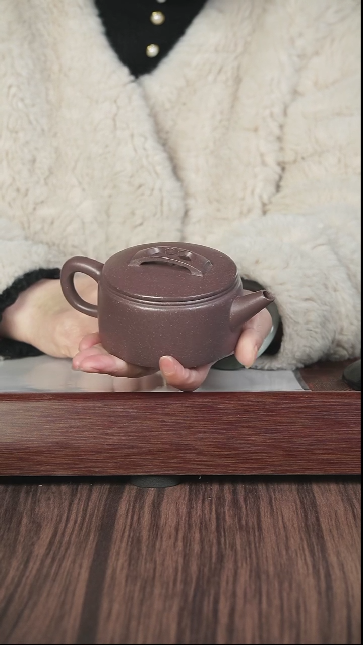 【闪购商品】紫砂茶壶lhb  粗砂天青  汉瓦