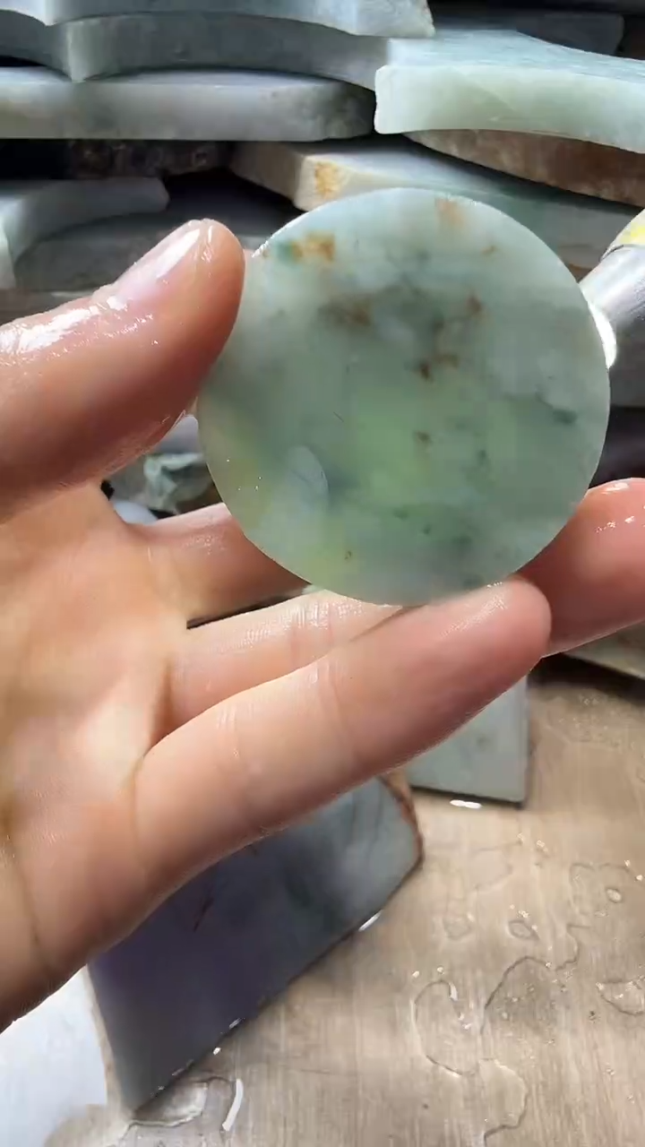 裸石翡翠天然翡翠A货花584