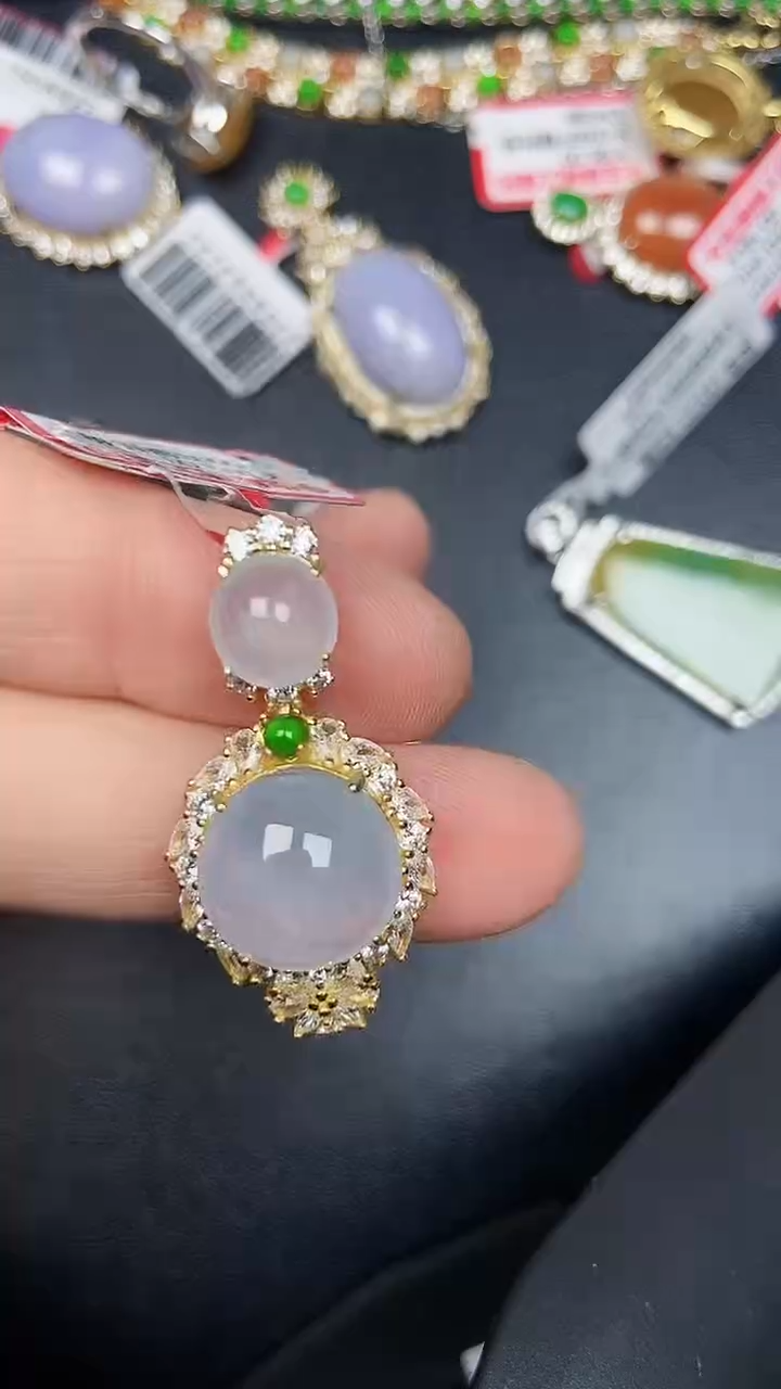 银S925镶嵌戒指翡翠1110