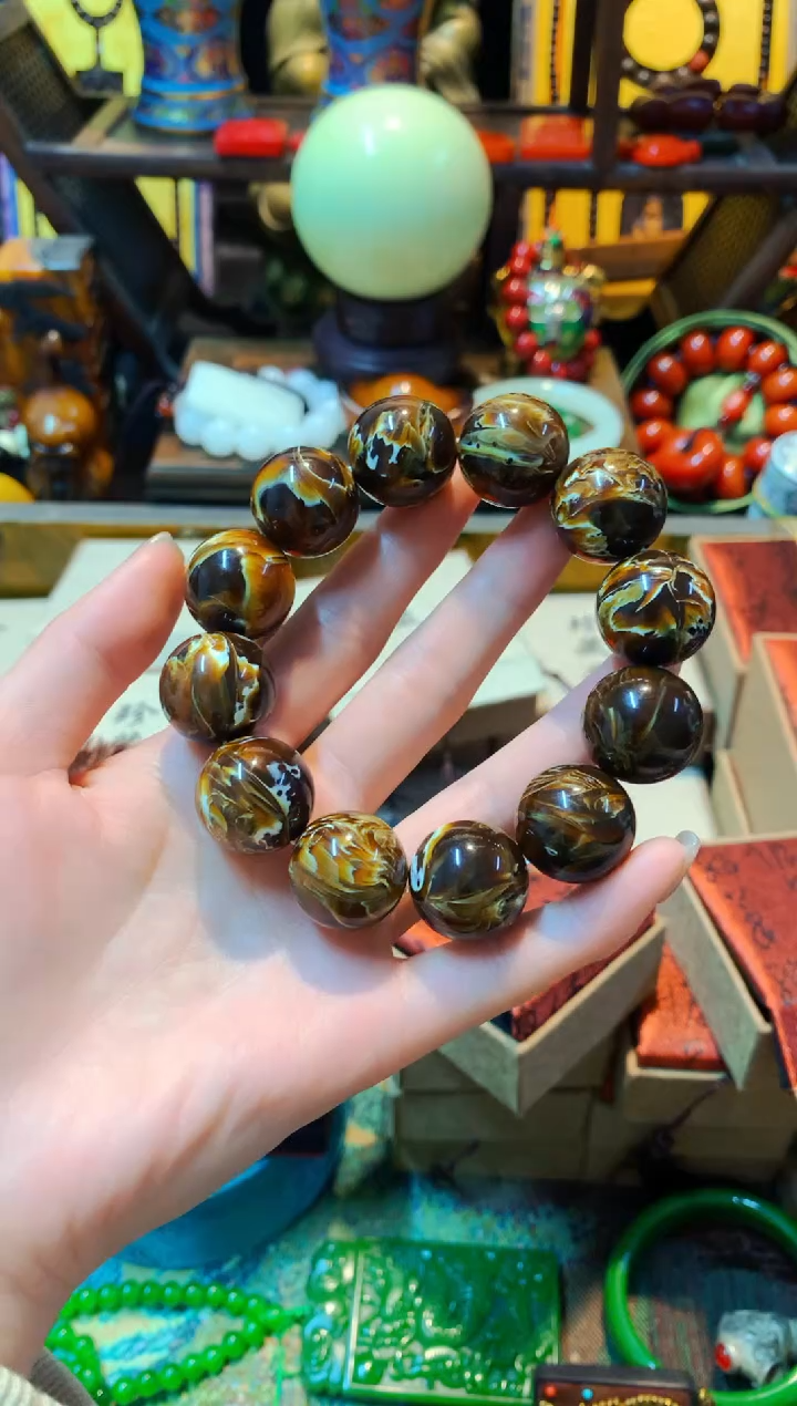 【闪购商品】琥珀手串未镶嵌主播推荐主播推荐